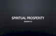 Spiritual prosperity