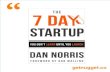 Dan Norris' the 7 day startup formula