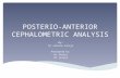 Posterio anterior cephalometric analysis