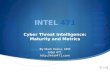 Cyber threat intelligence: maturity and metrics