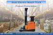 Jost’s Electric Reach Trucks are powerful and energy efficient