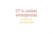 Ct in cardiac emergency