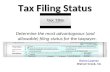 Wayne Lippman presents Tax Filing Status Guide