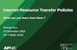 Internet Resource Transfer Policy: what can you learn from them?