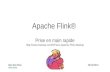 Apache flink - prise en main rapide