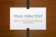 Music video brief