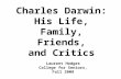 PPT - 1 - Brief biography of Charles Darwin