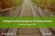 Intelligent Content Strategies for the Modern Marketer