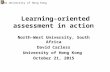Oct 21 Learning-oriented assessment