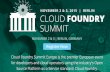 2015 Cloud Foundry Summit Overview