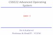 CS9222 Advanced Operating System