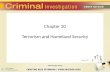 Chapter 20 - Terrorism and Homeland Security