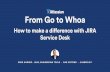 From Go to Whoa: How to Make a Difference with JIRA Service Desk