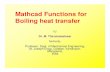 Mathcad Functions for Boiling heat transfer