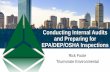Conducting Internal Audits & Preparing for EPA/DEP/OSHA Inspections