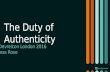 The Duty of Authenticity