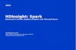 Vitalii Bondarenko HDinsight: spark. advanced in memory big-data analytics with microsoft azure