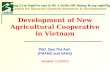 Development of New Agricultural Cooperative in Vietnam