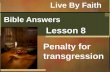 Bible answers 8 - Penalty for Sin