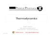 4-Thermodynamics(Physical Pharmacy)
