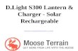 D.light s300 lantern & charger   solar rechargeable