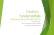 DevOps Fundamentals: A perspective on DevOps Culture
