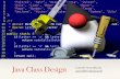 Java Class Design