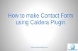 Caldera Forms tutorial