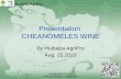 Chaenomeles wine rich with natural sod and other essential organics
