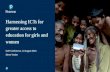 Harnessing ICTs for greater access to education for girls and women