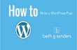 How to Write and Publish a WordPress Post