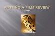 Writing a film review