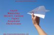 Youth Ministry Object Lesson - Paper Airplane Christians