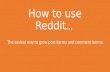 How to use reddit