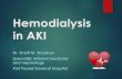 Hemodialysis in acute kidney injury