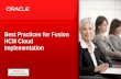 20   best practices for fusion hcm cloud implementation