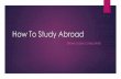 How to study abroad , Dream Global Consultants