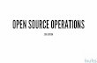 Open Source Operations