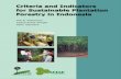 Criteria and Indicators for Sustainable Plantation Forestry in Indonesia