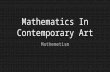 Mathematics in contemporary art