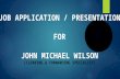 JOHN WILSON PRESENTATION