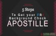 5 Steps To Get your FBI Background Check Apostille For Use in Korea