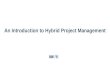 Hybrid project management methodology