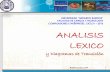 Clase analisis lexico