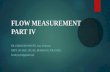 Flow measurement   part IV