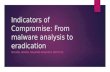 Indicators of compromise: From malware analysis to eradication
