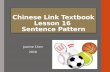 Chinese Link Textbook Lesson 16 sentence pattern
