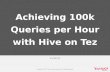 Achieving 100k Queries per Hour on Hive on Tez