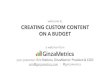 Creating Custom Content on a Budget