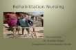 REHABILITATION OR PHYSIOLOGICAL HANDICAPPED